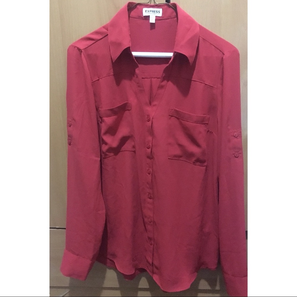 Red portofino blouse